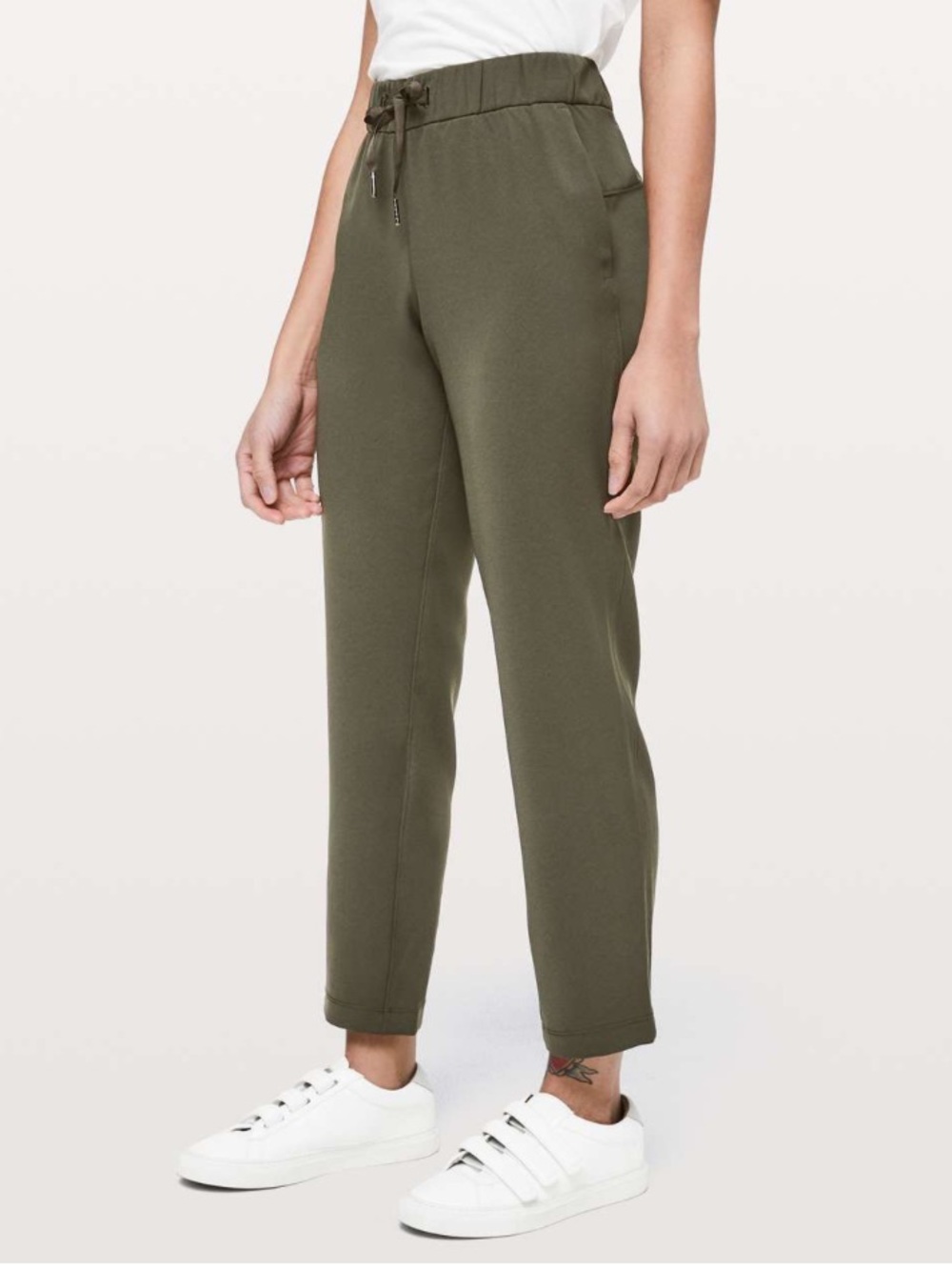 lululemon athletica olive Green Drawstring Jogger Pants